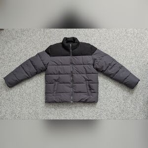 ONLY & SONS Men's (XL) Charcoal Grey & Black Winter Puffer Jacket